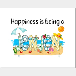 Happiness Is Being A Jenjen Summer Beach Happy Mother's Day Posters and Art